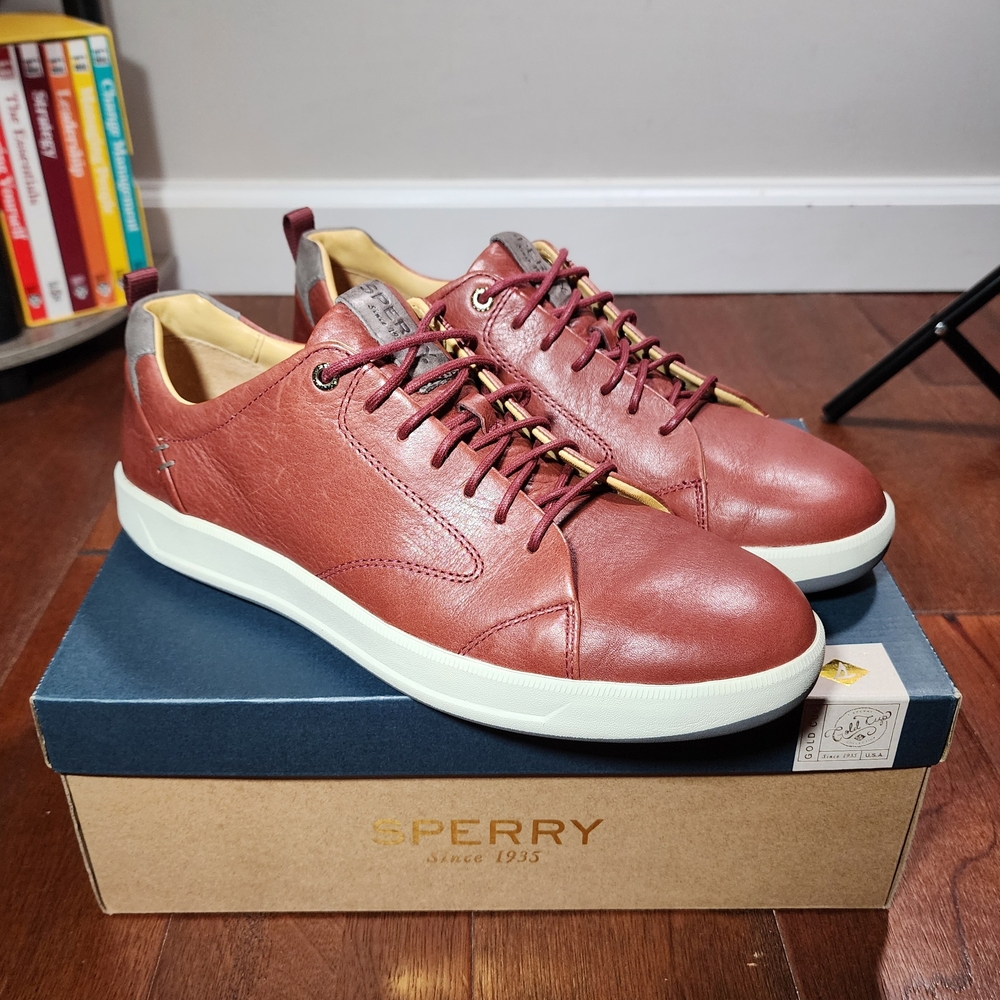 Sperry Top-Sider Gold Cup Richfield Plushwave Leather Sneaker Amaretto Size 11